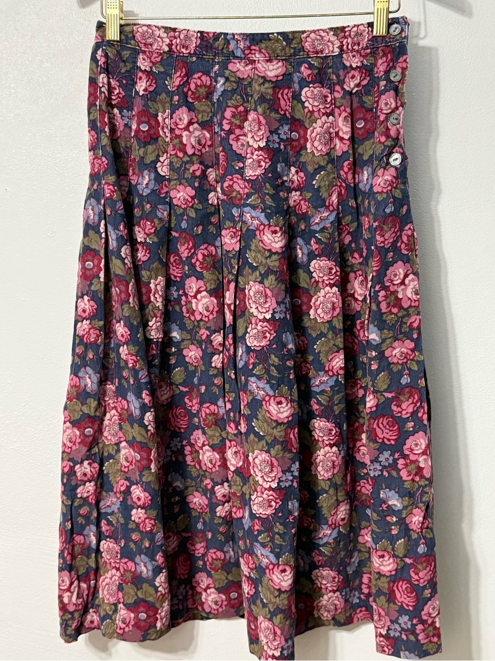 Vintage 1980’s Laura Ashley Pleated Floral Skirt